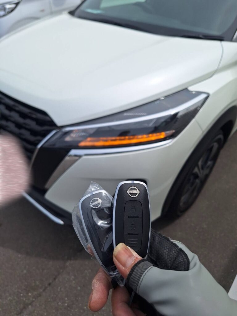 【日産 キックス】令和5年式のスマートキー追加登録！中古車購入後のスペアキー現地即作成【石川県】